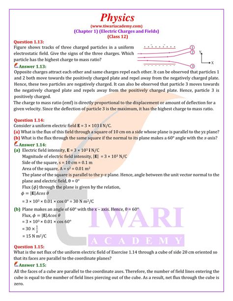 Ncert Solutions For Class Physics Chapter