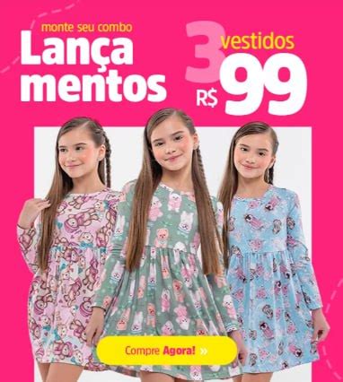 Vestido Infantil Na Promoção - Vestido Infantil em promoção no Mamãe Pechincha
