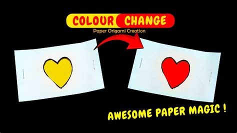 How To Make Colour Changing Toy Paper Magic Youtube