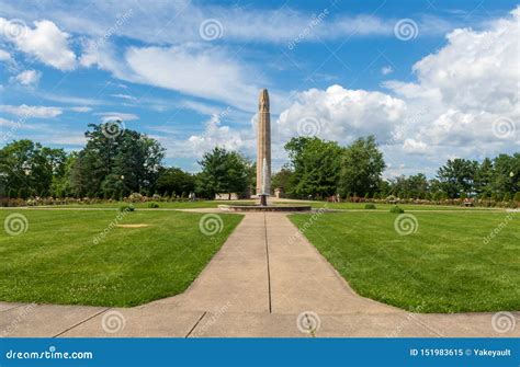 World War I Memorial In The Rose Garden In Walnut Hill Park In New