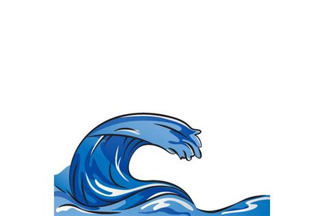 Sea Waves Vector Illustration Background Graphic by Muhammad Rizky ...