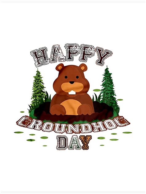 "Groundhog Day - It's Groundhog Day - 2023 Happy Groundhog Day - Happy ...