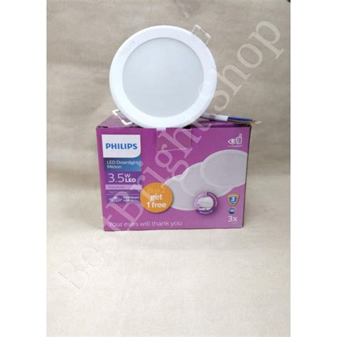 Jual PHILIPS LED Downlight Multipack 59441 Meson 3 5W D80 Beli 2