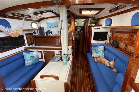 Interior tour of our 44' CSY Walk Over sailboat (Photo + Video) - Blue Turtle Cruising