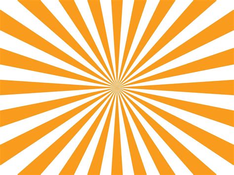 Sun Rays Retro Vintage Style On Yellow Background Sunburst Pattern