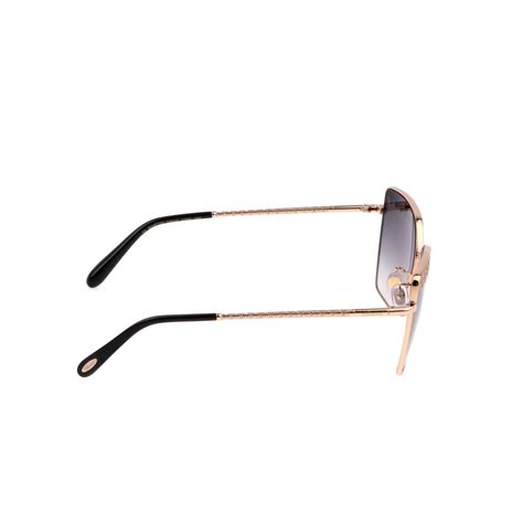 Chopard Schf76s 0300 Total Polished Rose Gold Sunglasses Woman