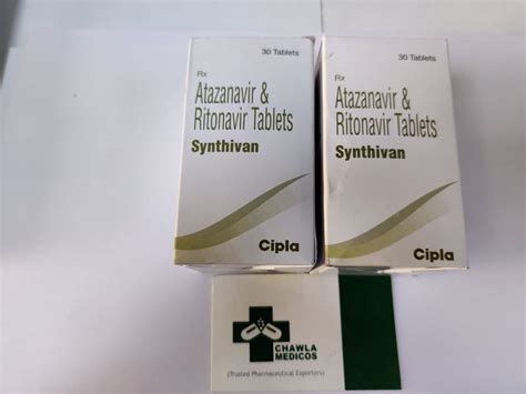 Atazanavir And Ritonavir Tablets Synthivan Latest Price