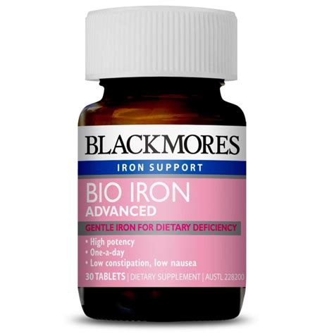 Blackmores Bio Iron Advanced 30 Tablets May 2021 Shopee Singapore