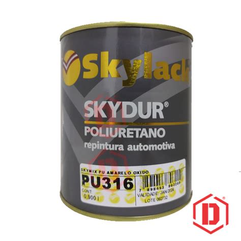 SKYLACK SKYMIX BPU316 AMARELO OXIDO 900ML L DMG CAR CARE