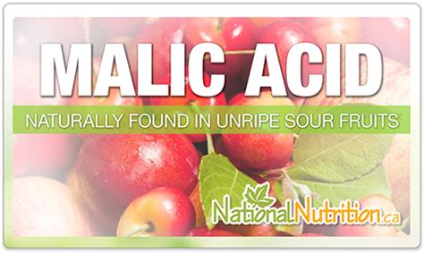 Malic Acid - National Nutrition Articles