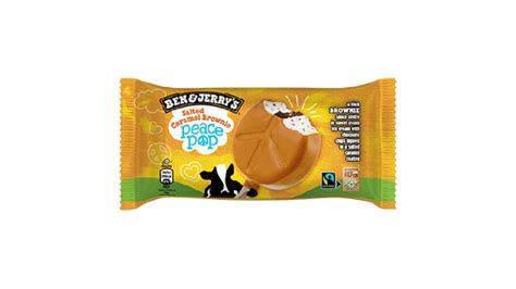 Peace Pop Salted Caramel Brownie Ml Ben Jerrys Flagshipstore