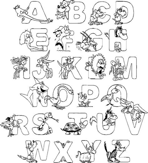 Alphabet Coloring Pages | Alphabet coloring pages, Lettering alphabet ...