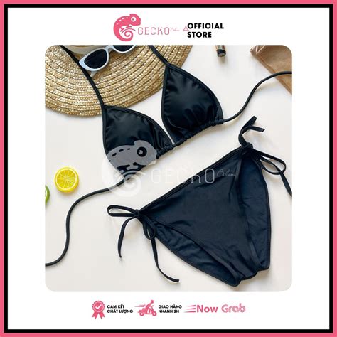 HCM Áo Lưới Ren GECKO Hoạ Tiết Hoa Mặc Kèm Bikini 3PK24 B Ảnh Thật Shopee Việt Nam