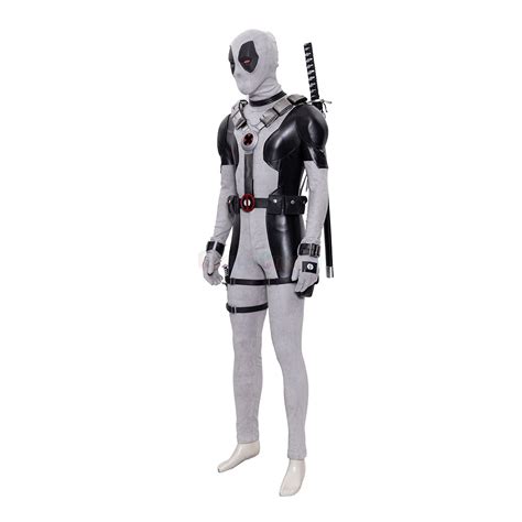 X-Force Deadpool White Leather Cosplay Costume - HQCOSPLAY