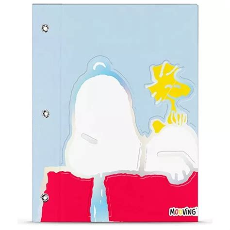 Carpeta Mooving Escolar C Cordon Dos Tapas Nº 3 Snoopy