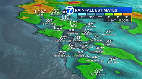 Bay Area storm timeline: Here's when heaviest rain, snow will moves through California - ABC7 ...