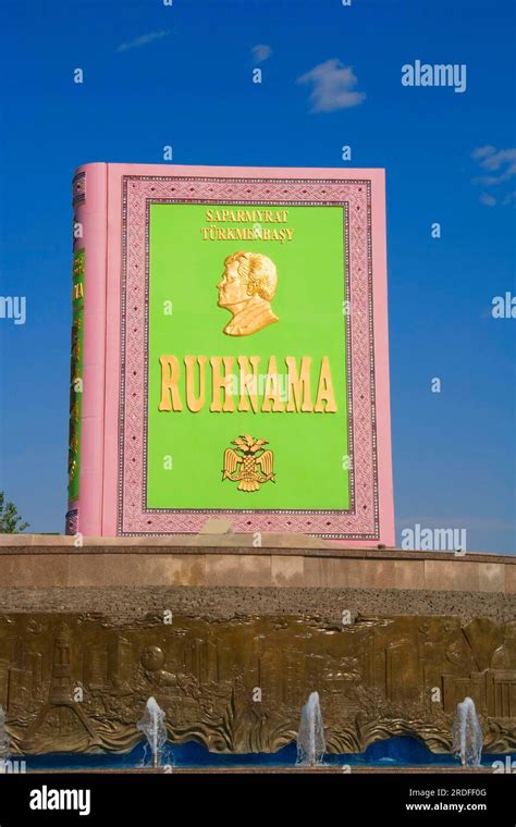 Model of the Ruhnama book, Ashgabat, Turkmenistan Stock Photo - Alamy