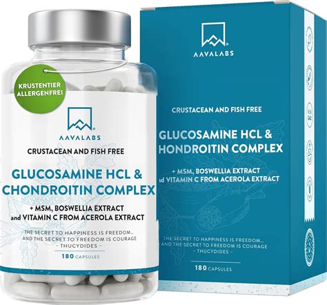 Glucosamin Chondroitin Hochdosiert 1500mg MSM Kapseln Hochdosiert