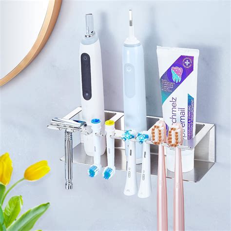 Yybo Toothbrush Holder Wall Mounted Electric Toothbrush Holder For