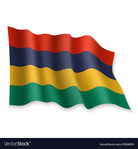 3d Waving Flag Royalty Free Vector Image Vectorstock