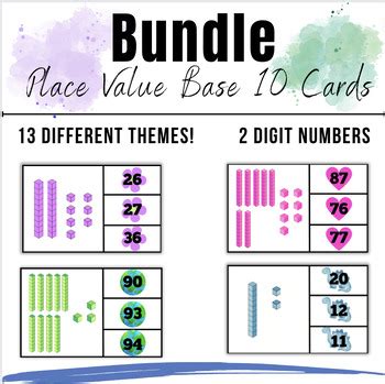 Bundle Place Value Base Tens And Ones Digit Numbers Themed Task