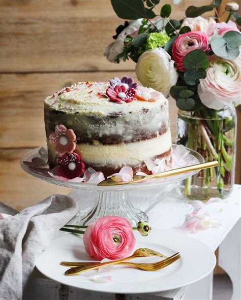 Food Vanilla Naked Cake Mit Mascarpone Creme Starlights In The Kitchen