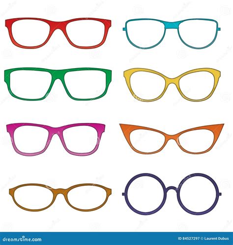 Glasses Colorful Vector Stock Vector Illustration Of Cyan 84527297