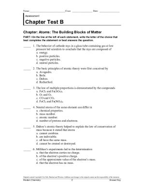 Fillable Online Chapter Review Chapter Arrangement Of Electrons In