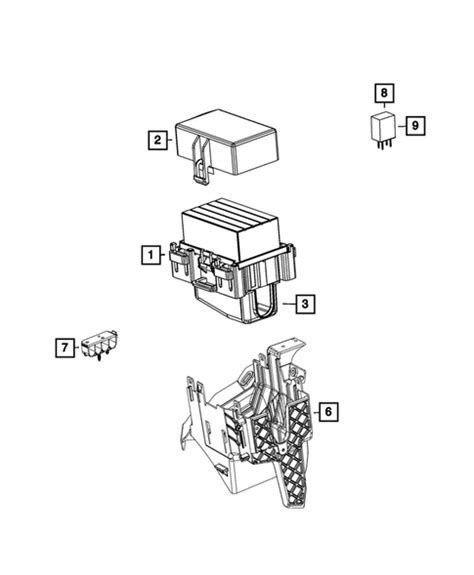 Power Distribution Center Fuse Block Junction Block Relays And Fuses For 2018 Jeep Grand