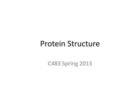 Ppt Protein Structure Powerpoint Presentation Free Download Id1462519