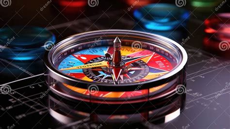 Target Goal Compass Success Digital Technology Business Strategy Achievement Compass Low Poly