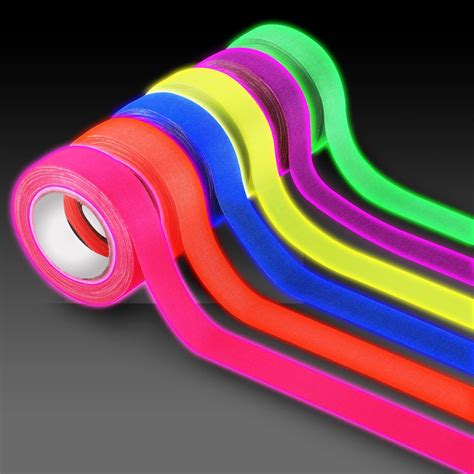 Rolls Glow In The Dark Tapes Uv Tape Blacklight Reactive Tapes Neon