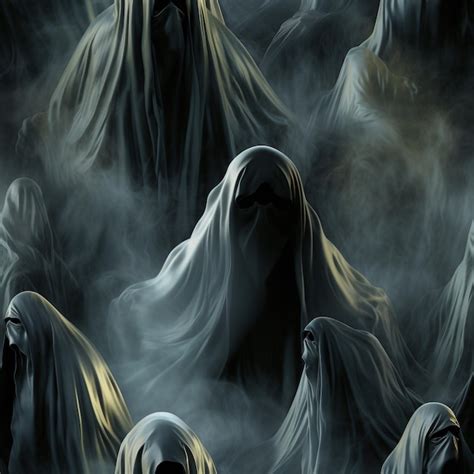 Premium Photo Arafed Image Of A Group Of Ghostly People In A Foggy