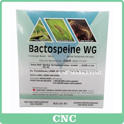 Gm Bactospeine Wg Organik Bacillus Thuringiensis Subsp Kurstaki