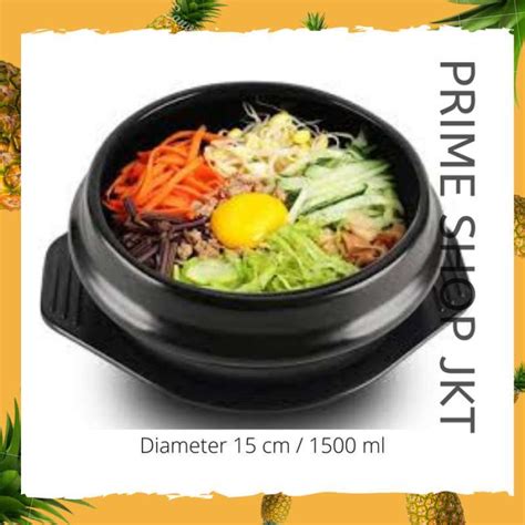 Promo Korean Dolsot Ddukbaegi Hot Pot Claypot Bibimbap Korea Bowl 15cm Diskon 23 Di Seller