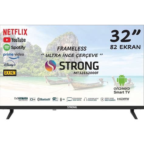 Strong MT32ES2000F 32 82 Ekran Uydu Alıcılı HD Android Smart LED TV