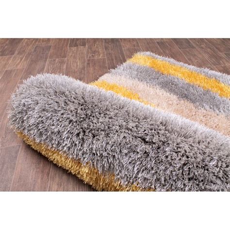 Ebern Designs Ani Boston Shaggy Ochre Rug Wayfair Co Uk