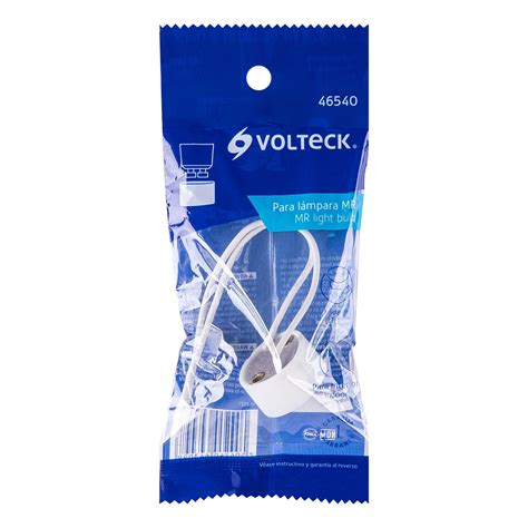 46540 POPO 21 TRUPER Portalámpara de porcelana para base GU10 Volteck