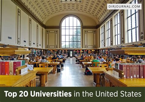 Top 20 Universities in United States