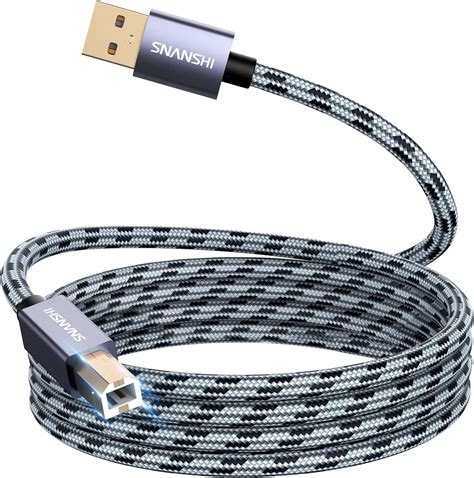 Amazon Faodzc Printer Cable Ft Long Usb Printer Cord Type