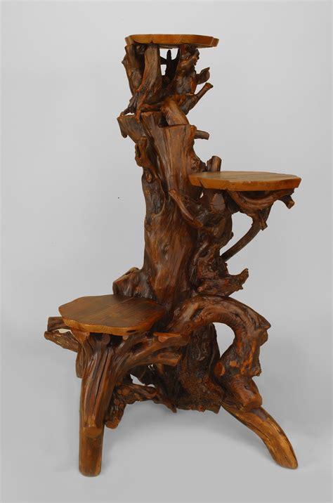 Rustic Adirondack Root Pedestals Rustic Log Furniture Furniture