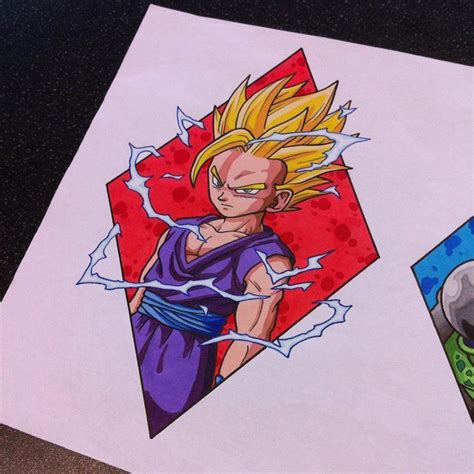 Ssj2 Gohan Tattoo Design By Hamdoggz Dragon Ball Art Dragon Ball