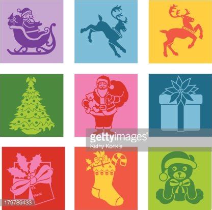 Christmas Pop Art Icons Stock Clipart | Royalty-Free | FreeImages