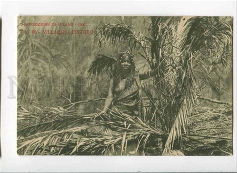 3046363 ERITREA Semi Nude BLACK Woman Vintage PC Topics Cultures Ethnicities Ethnics