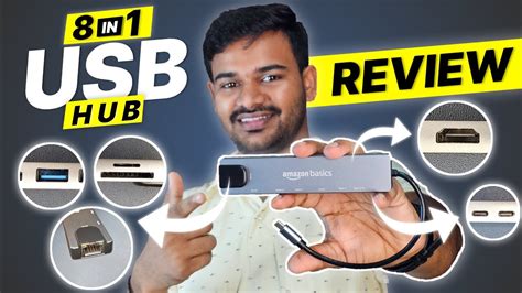 Amazon Basics Usb C Hub 8 In 1 Unboxing And Review Usb Hub Unboxing