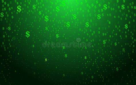 Business Background Made Of Falling Dollar Signs Stock Illustration