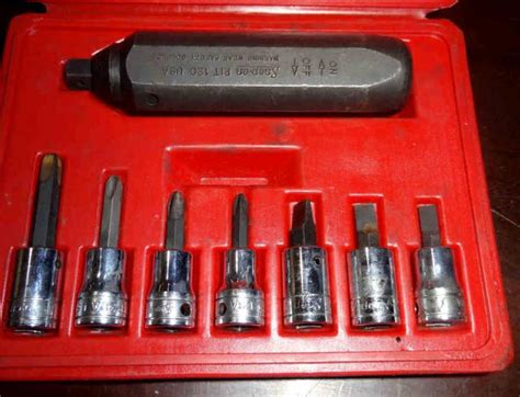 Lot SNAP ON PIT 120 HAND IMPACT DRIVER WITH BITS