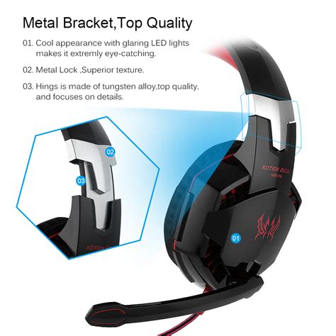 Micro Casque Gaming Ps4 Casque Gamer Xbox One Avec Micro Anti Bruit Led