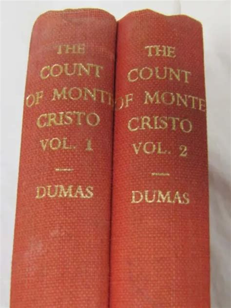 Dumas Alexandre Count Of Monte Cristo Volumes Red Eur