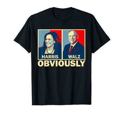 Harris Waltz 2024 Obviously Tim Walz Kamala Harris 2024 T Shirt